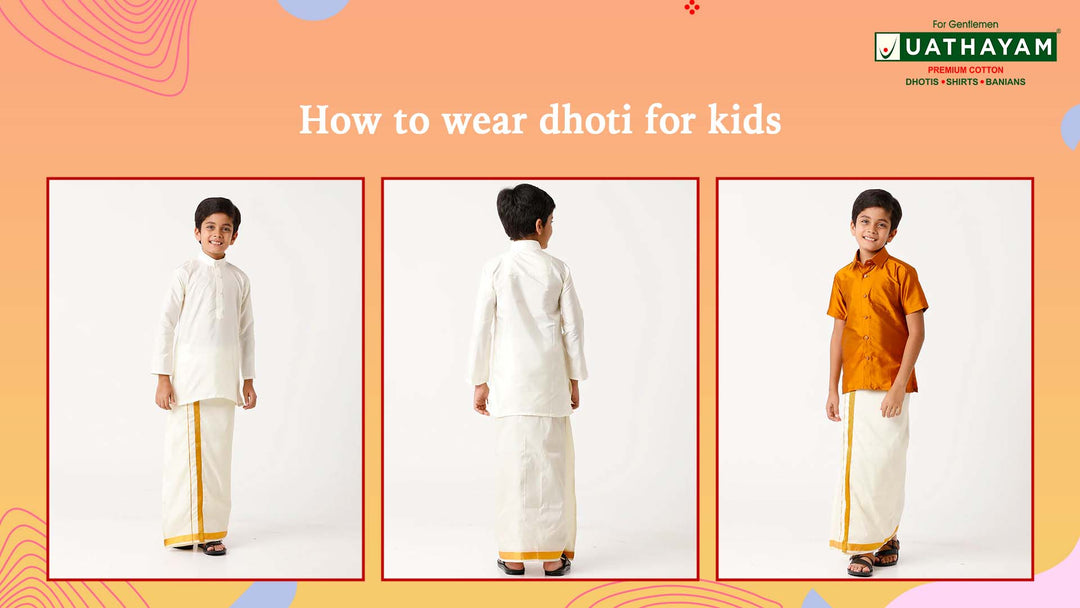 The Ultimate Guide on how to wear dhoti for kids