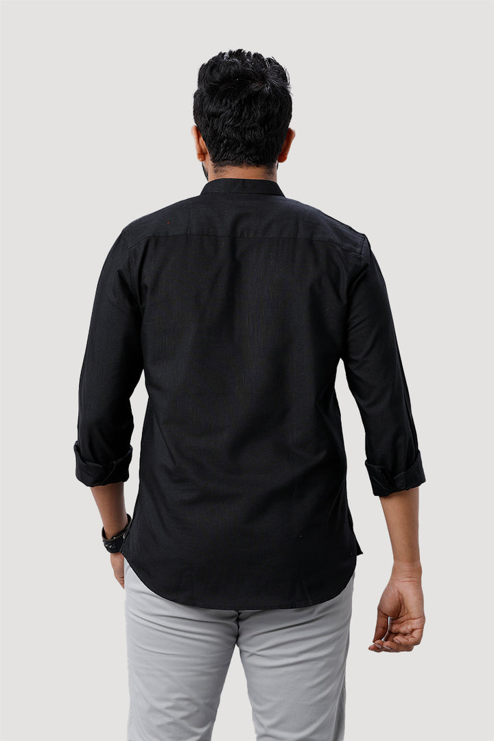 Culture - Black Short Kurta for Men | Uathayam