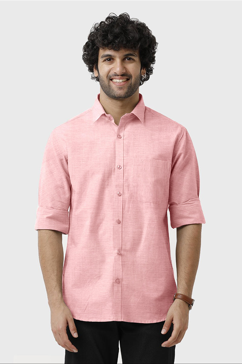 Tuscany Rose Pink Formal Shirts for Men Ariser