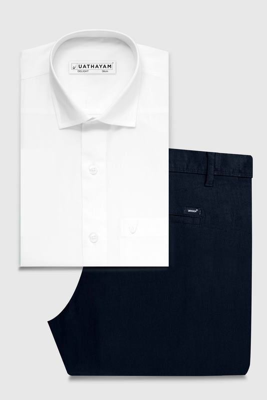 delight white shirts with trouser for mens