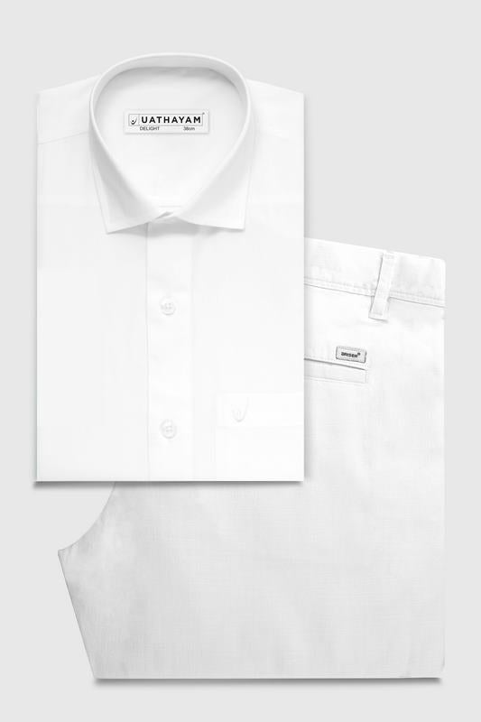 delight white shirts with trouser for mens