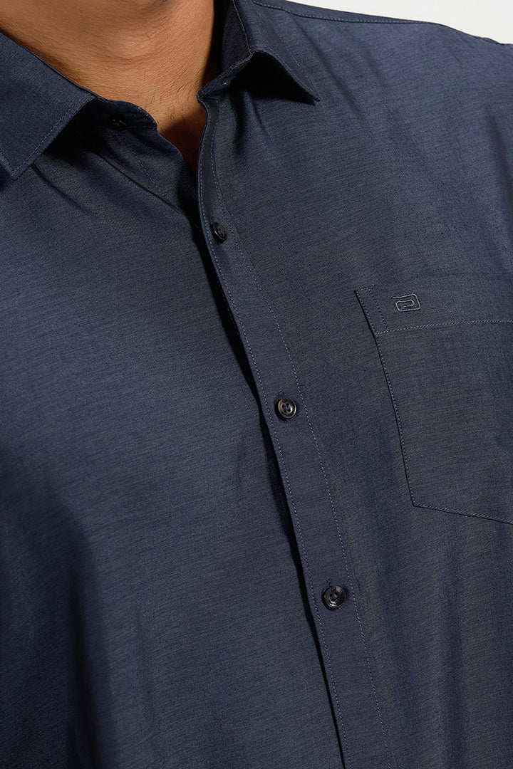 Charcoal Navy Formal Shirt for Men