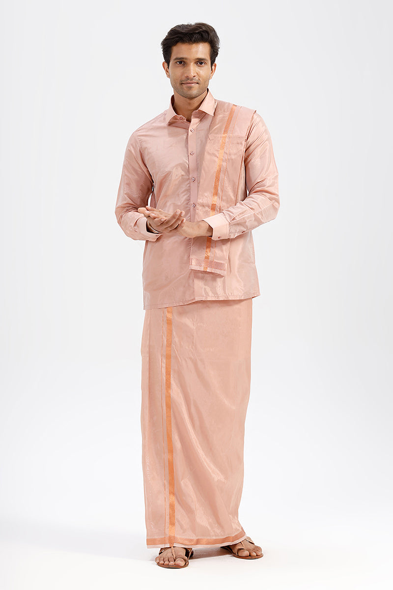 Copper orange wedding set