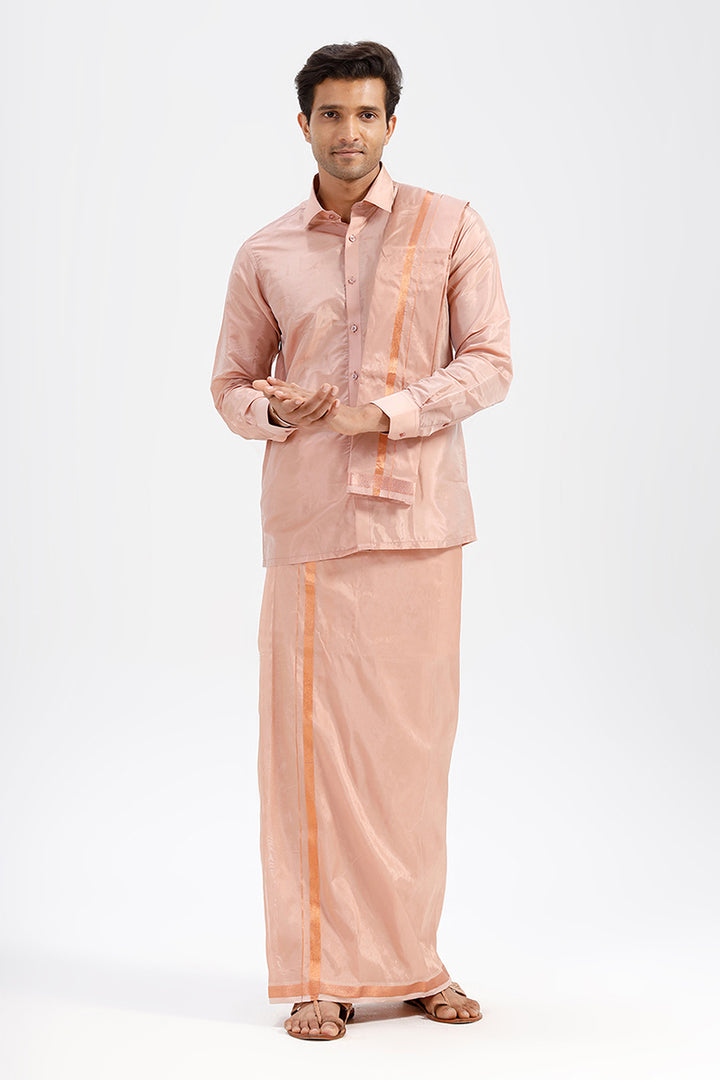 Copper orange wedding set