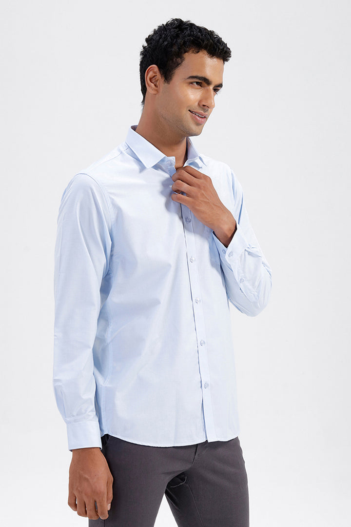 Vivanta – Light Sky Blue Formal Shirt for Men | Ariser