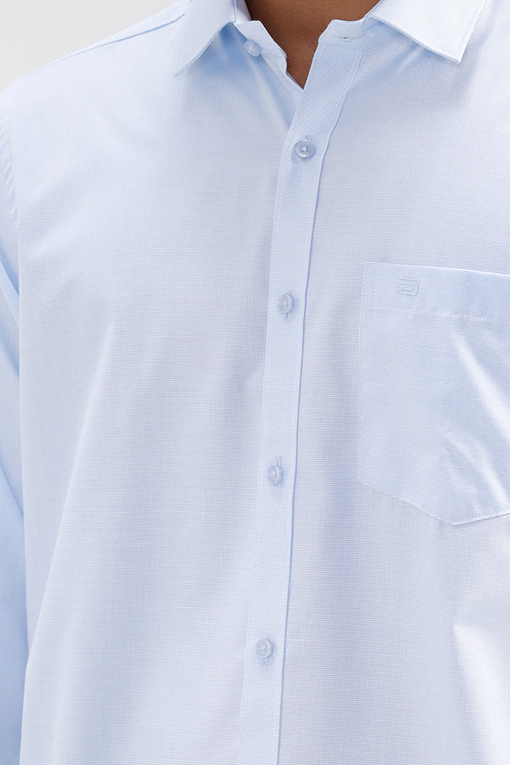 Vivanta – Light Sky Blue Formal Shirt for Men | Ariser