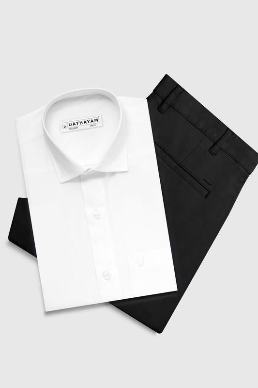 white shirts and color trouser for mens