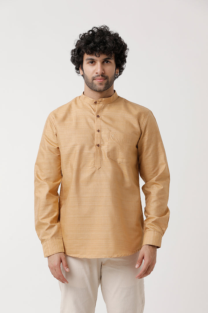 Urban - Sandal Short Kurta for Men | Uathayam