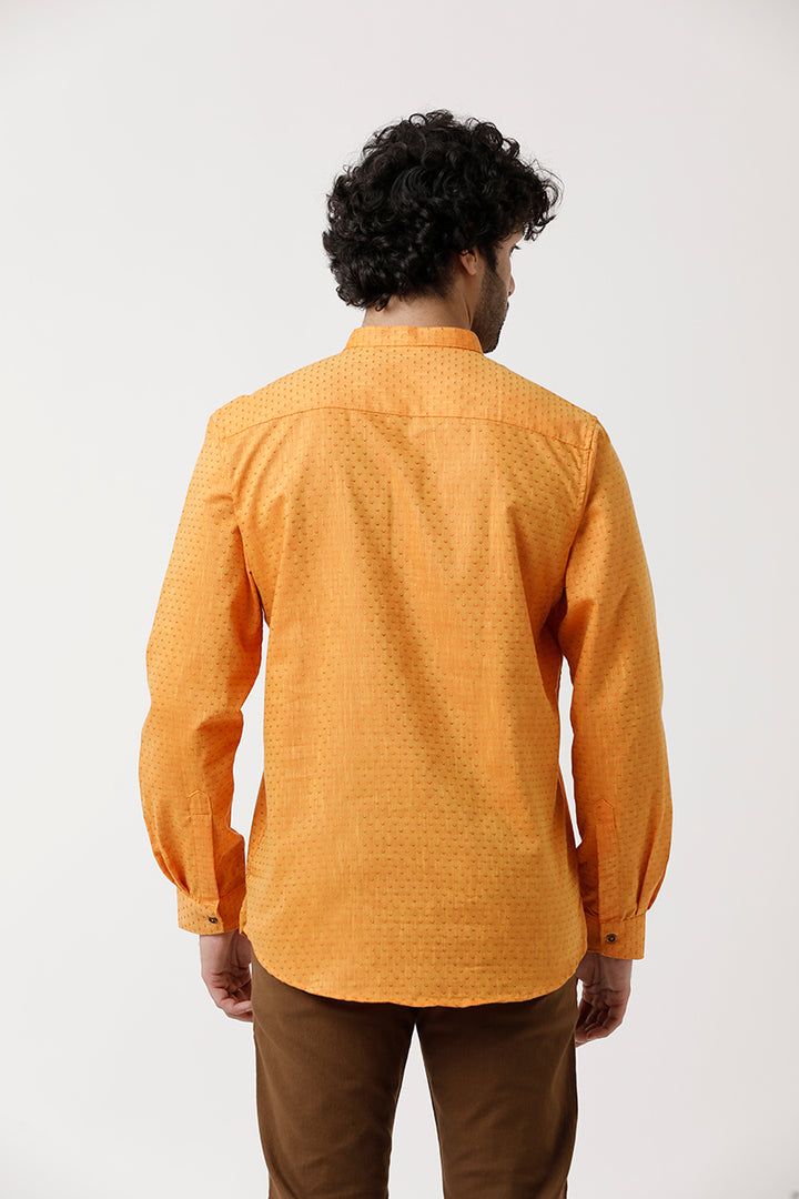 Moksha - Yellow Short Kurta for Men | Uathayam