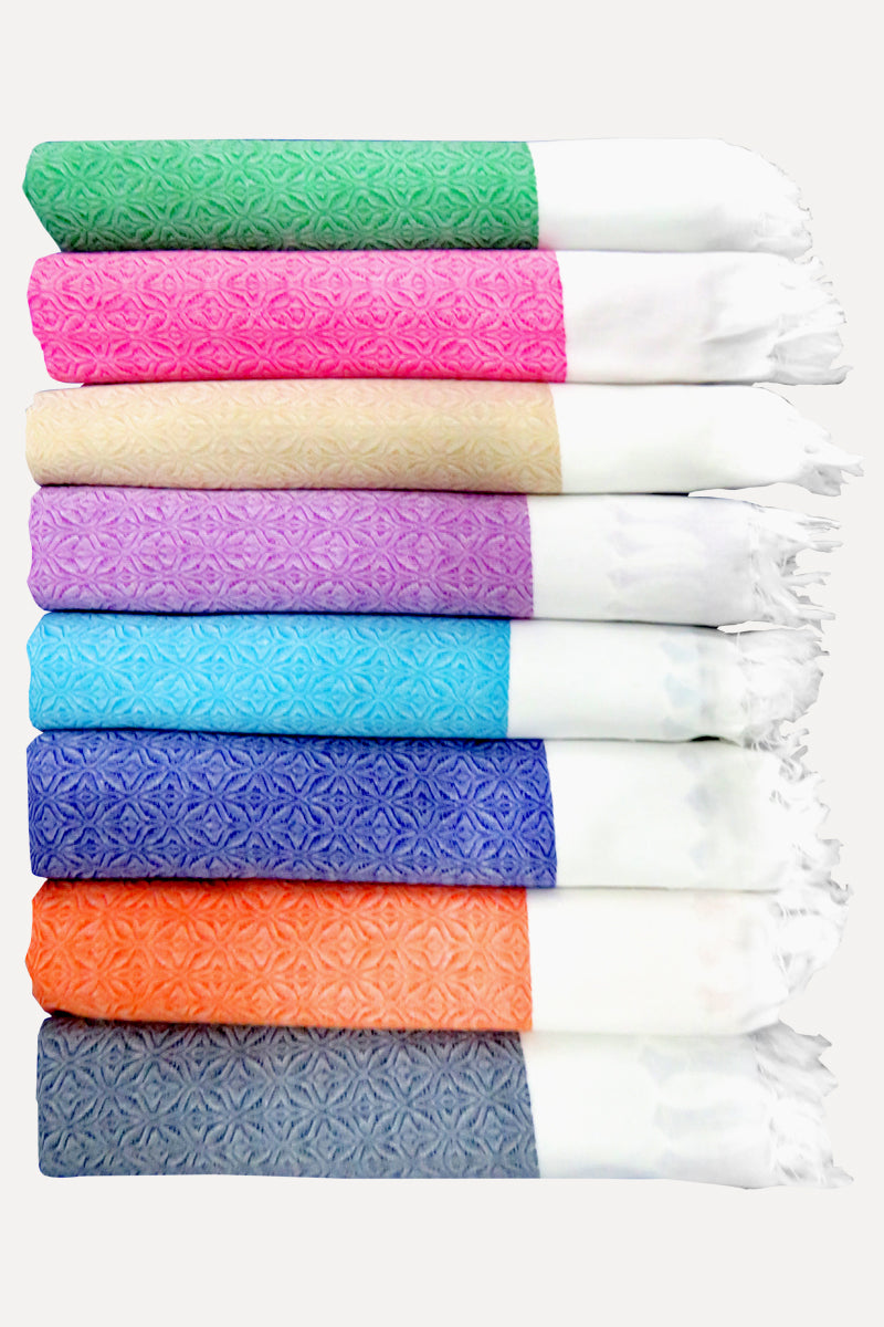 Celosia - Self Design 100% Cotton Bath Towels (Pack of 3)