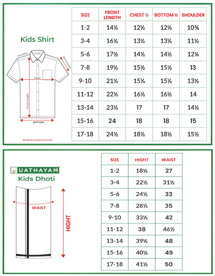 Varna - Lemonade Orange Matching Fixit Dhoti and Shirt 2 in 1 Set For Kids | Uathayam