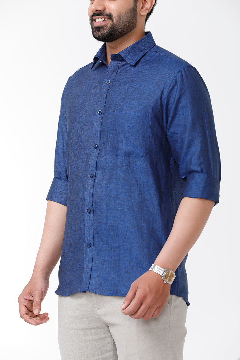 berry linen shirt