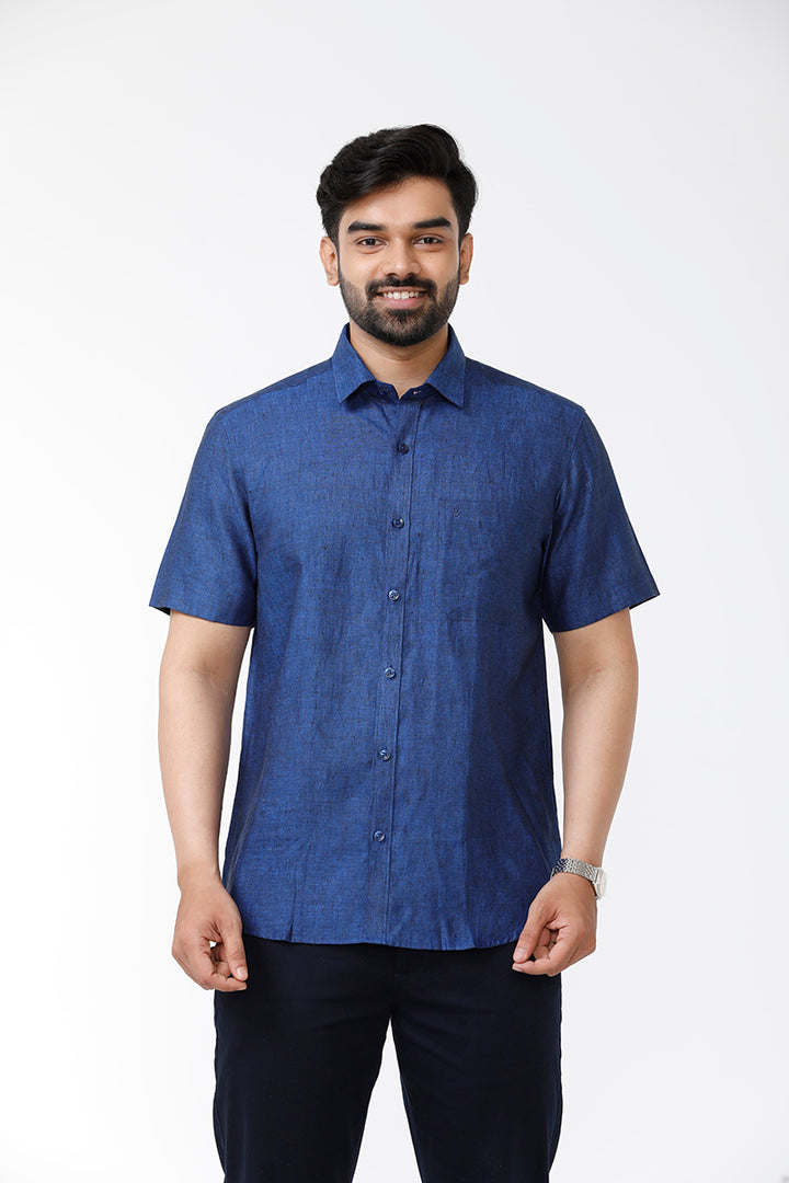 berry linen shirt