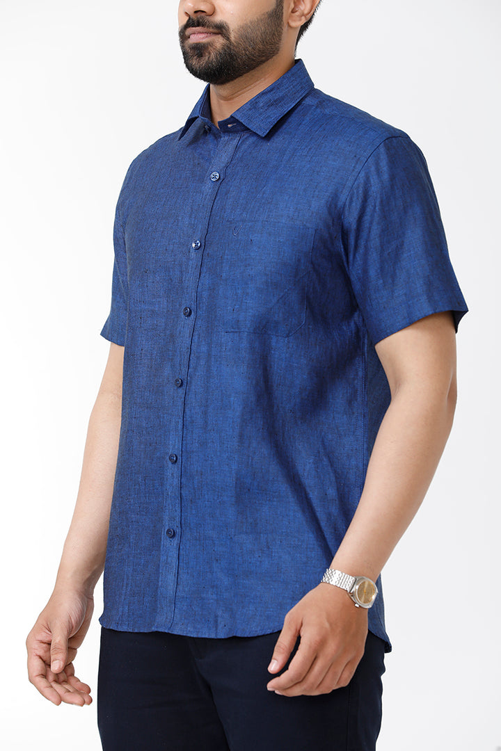 berry linen shirt