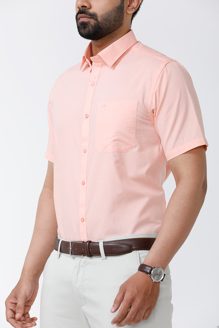 Zurich - Light Orange Formal Shirts for Men | Ariser