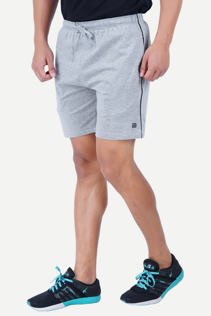 Shorts - Gray Knitted Shorts For Mens | Ariser