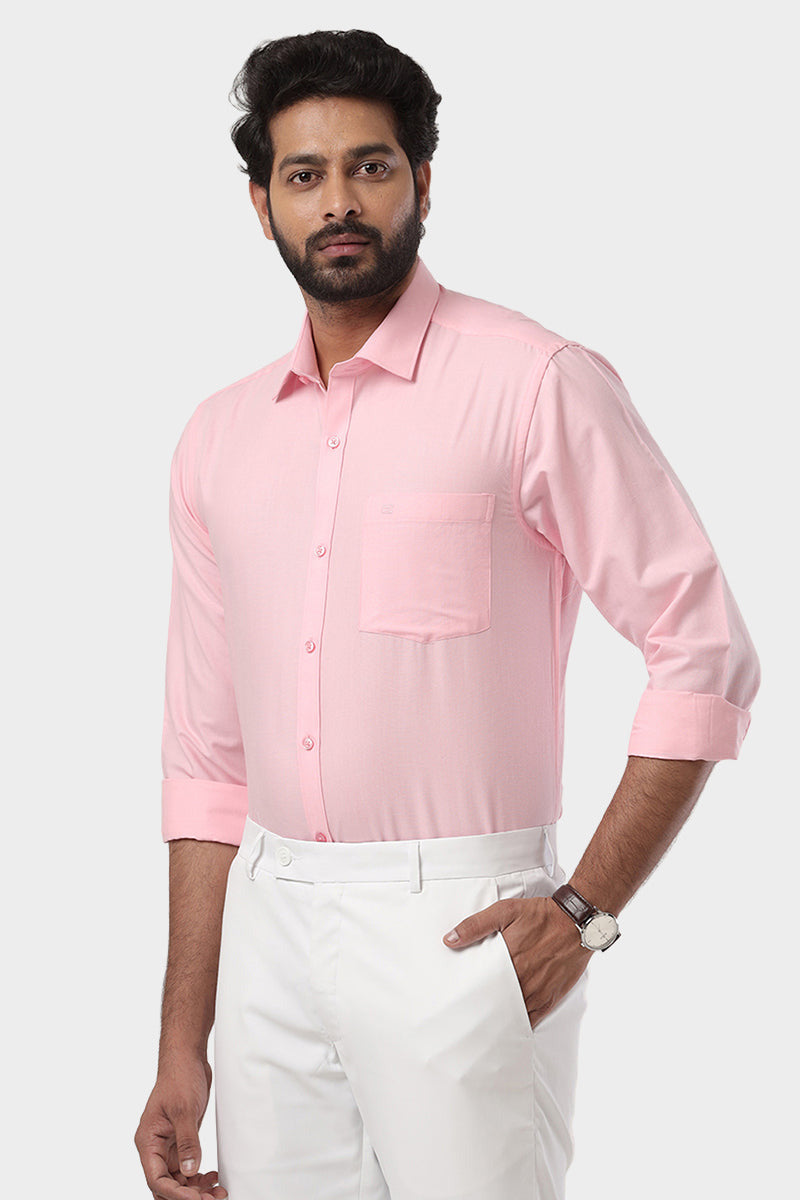 Super Soft - Baby Pink Formal Shirts for Men | Ariser Uathayam Super Soft - Baby Pink Formal Shirts for Men | Ariser Uathayam