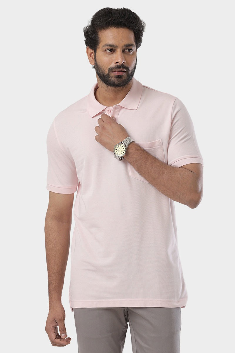 Golf Polo Baby Pink T-Shirts For Men Ariser