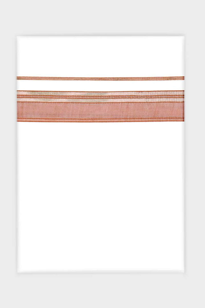 Art Crystal - Soft Kavi Smooth Cotton Double Layered Dhoti With Fancy Borders | Uathayam