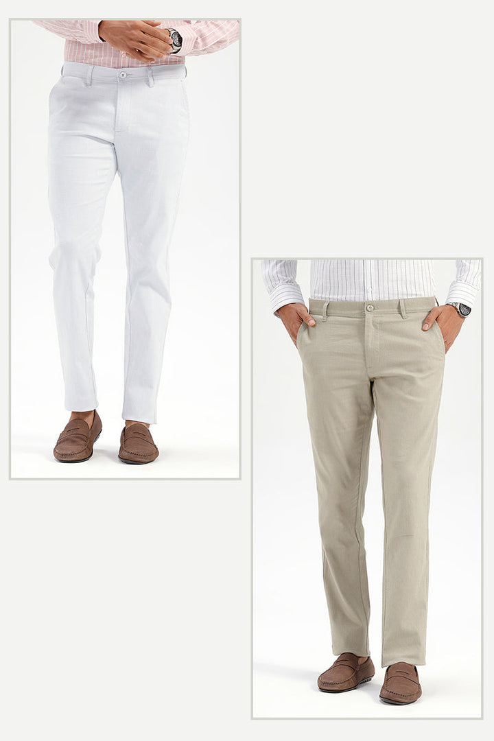Ice Blue Trousers for Men
