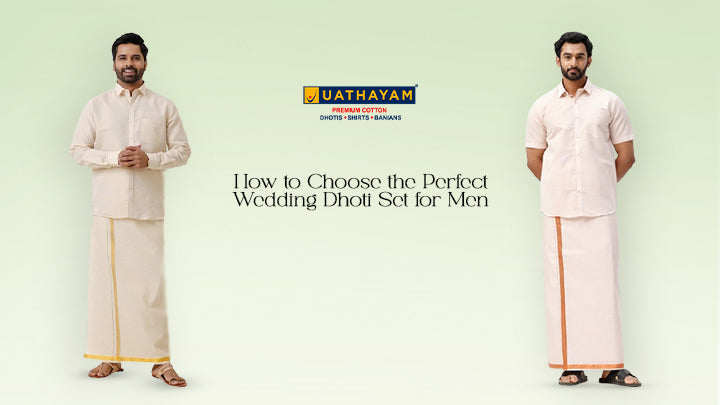 How to Choose the Perfect Wedding Dhoti Set for Men