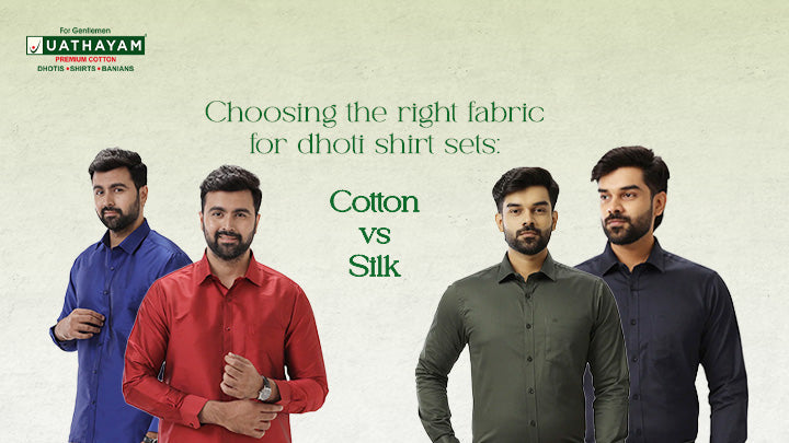 Matching Dhoti Shirt Set - Perfect Vesti Shirt Combos for Every Occasion