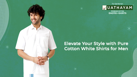 Elevate Your Style with Pure Cotton White Shirts for Men