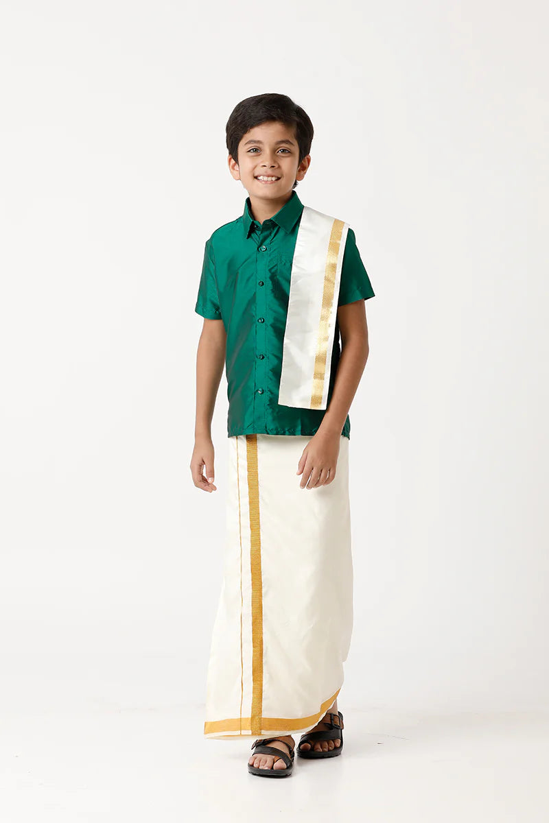 Shirt and Dhoti for Kids Innerwear for Kids Uathayam
