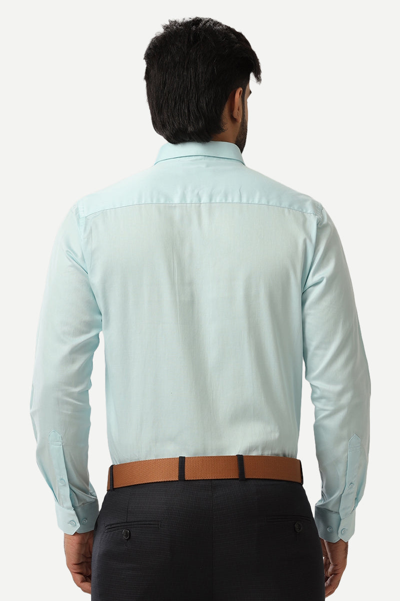 Monti - Sky Blue Formal Shirts for Men | Ariser