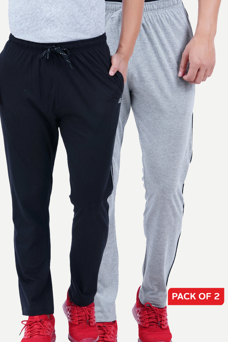 Buy Blue Ocean Melange Track Pants Online | Blue Tracks | Uathayam