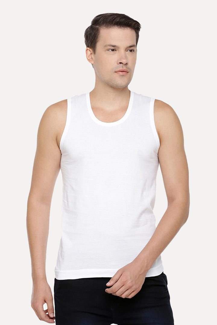 Kings RNBS - 100% Cotton White Vest For Mens Combo (Pack of 3) | Uathayam