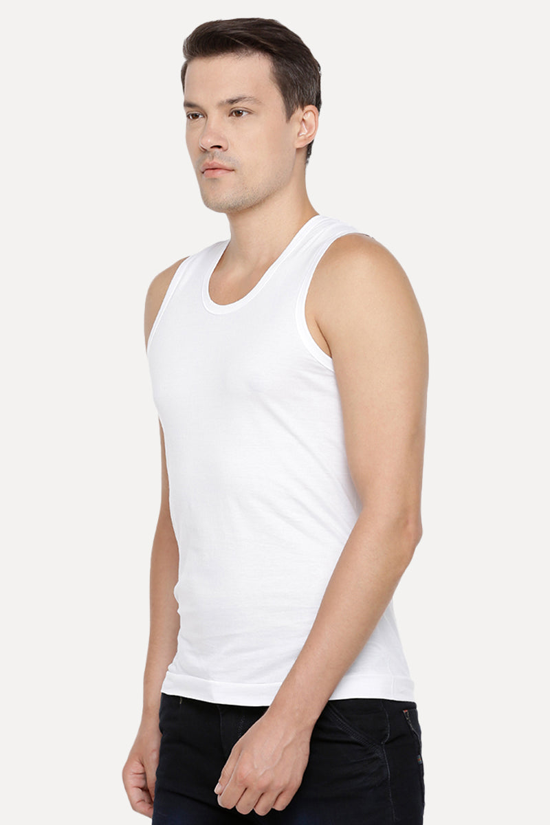 Kings RNBS - 100% Cotton White Vest For Mens Combo (Pack of 3) | Uathayam