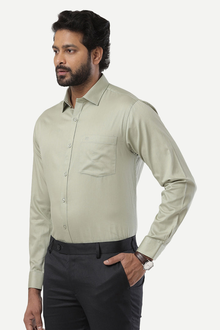 Monti - French Green Formal Shirts for Men | Ariser