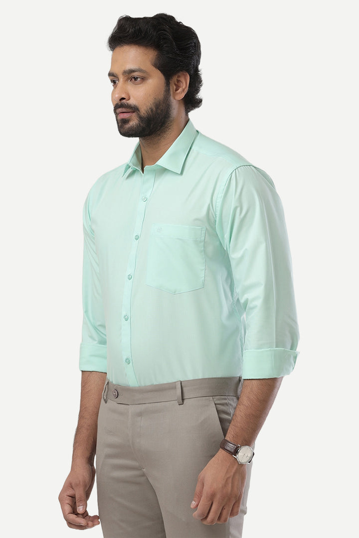 Denmark - Turquoise Green Formal Shirts for Men | Ariser