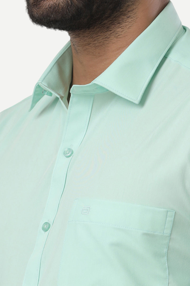 Denmark - Turquoise Green Formal Shirts for Men | Ariser