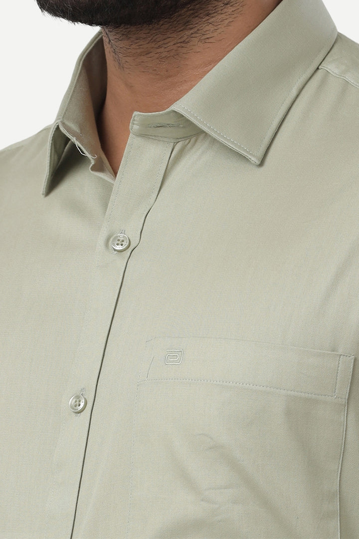 Monti - French Green Formal Shirts for Men | Ariser