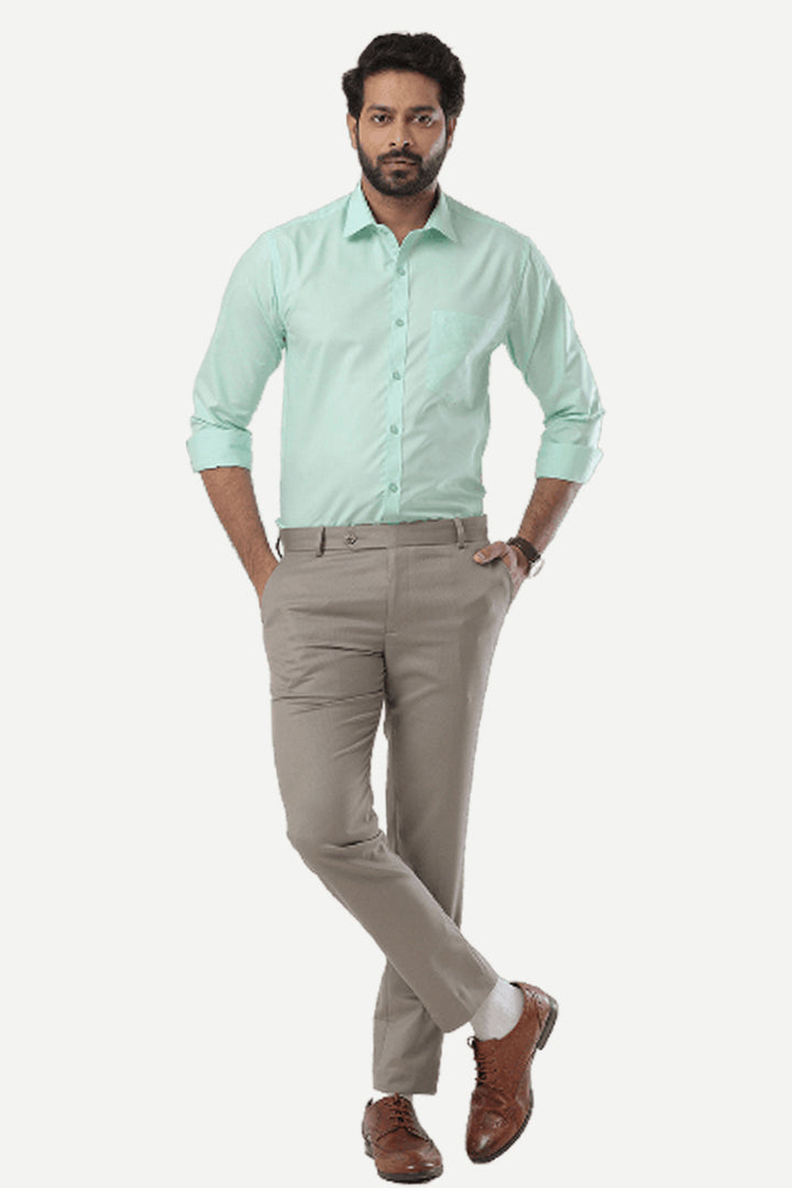 Denmark - Turquoise Green Formal Shirts for Men | Ariser