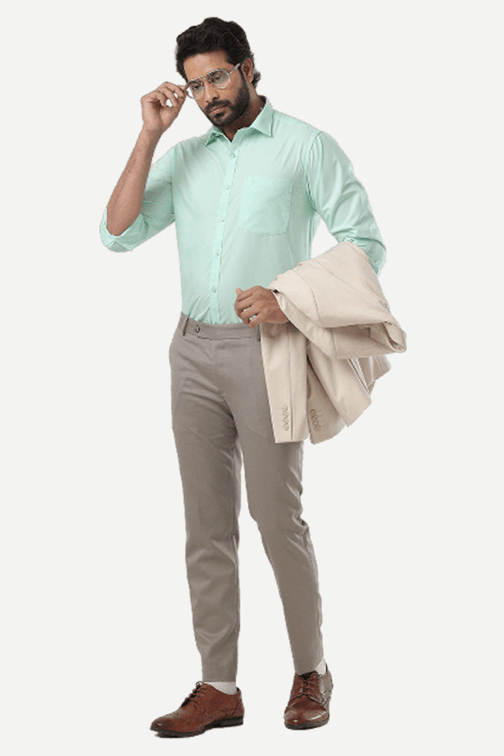 Denmark - Turquoise Green Formal Shirts for Men | Ariser