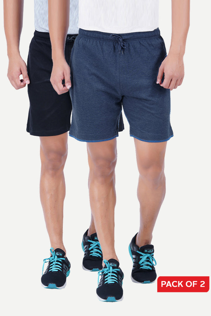 Shorts - Knitted Shorts For Mens Combo Pack Of 2 | Ariser