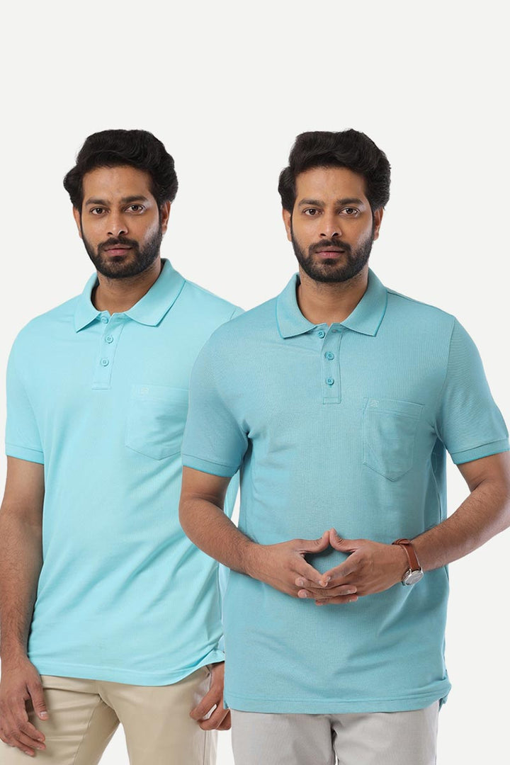 Golf Polo - Collar T-Shirts Pack Of 2 Combo For Men | Ariser