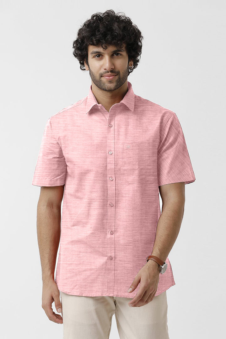 Tuscany - Rose Pink Formal Shirts for Men | Ariser