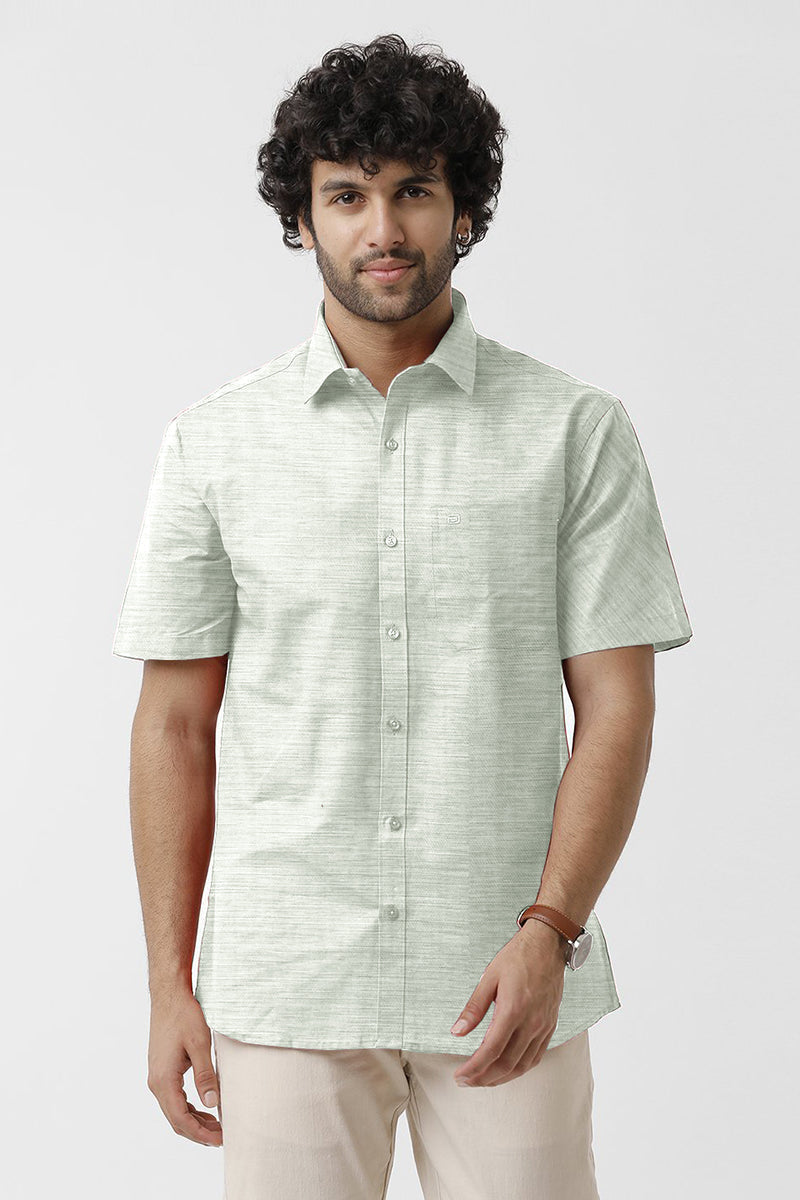 Tuscany - Gray Green Formal Shirts for Men | Ariser