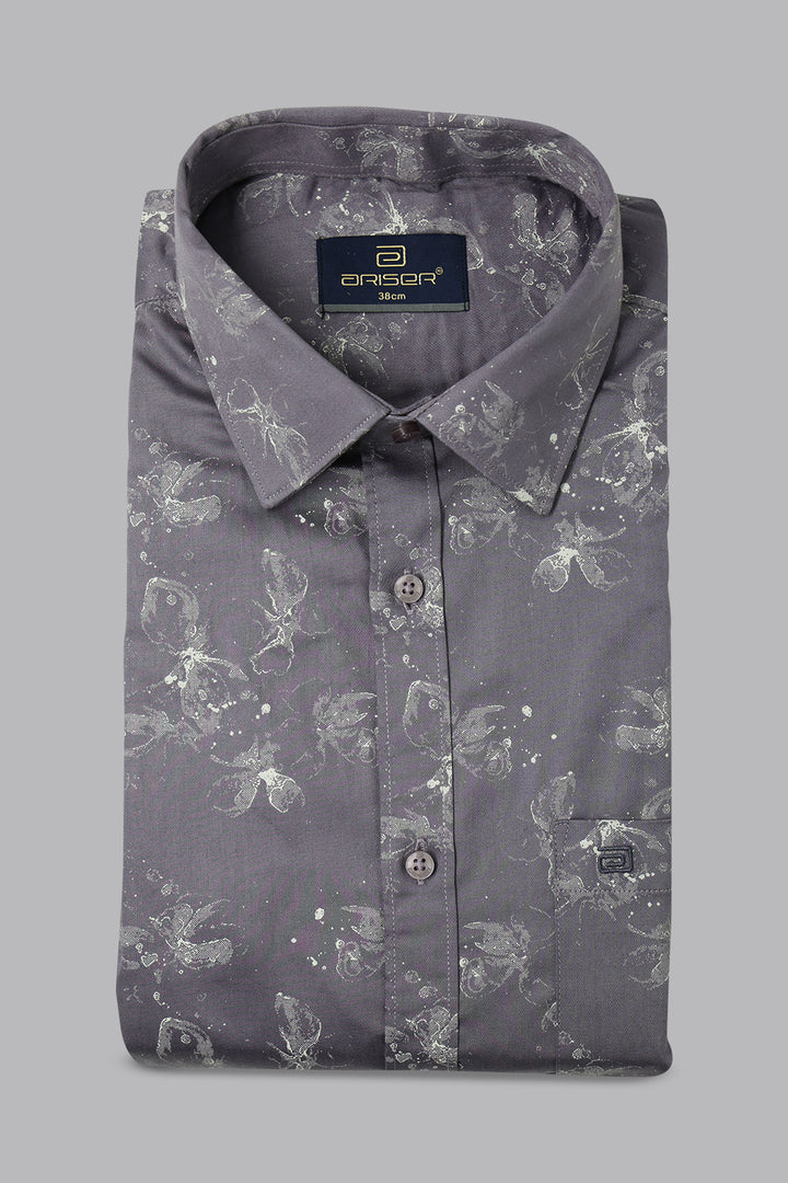 Vudu - Slate Gray Shirts For Men | Ariser
