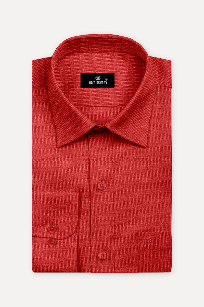 Super Soft - Dark Red Formal Shirts | SS1520
