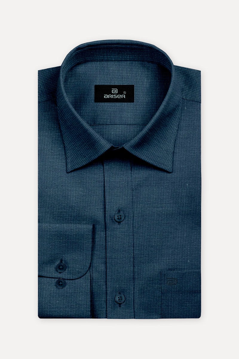 Super Soft - Dark Navy Blue Formal Shirts | SS1522 – Uathayam