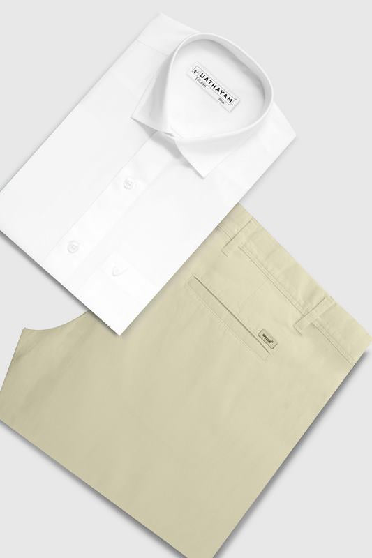 White shirts and Trouser combos for men