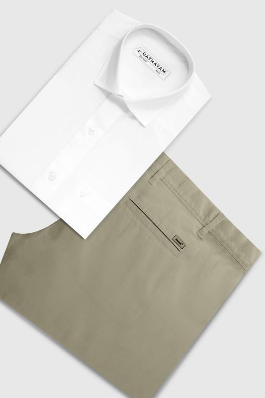 White shirts and Trouser combos for men