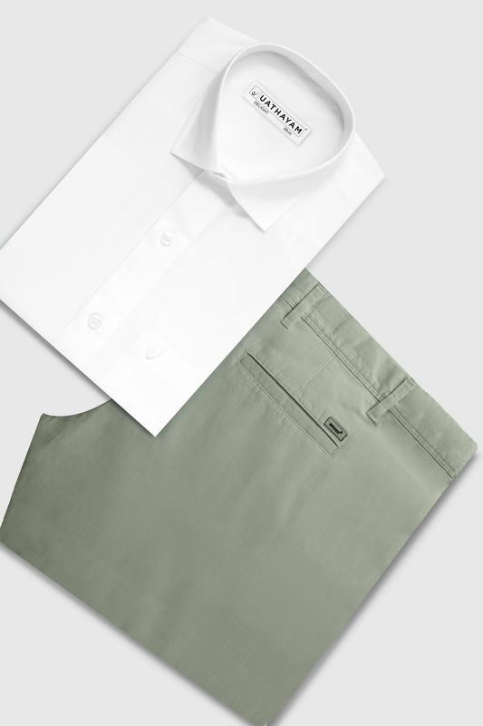 White shirts and Trouser combos for men