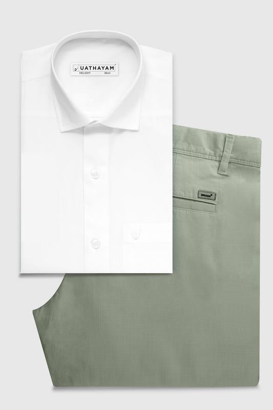 delight white shirts with trouser for mens 