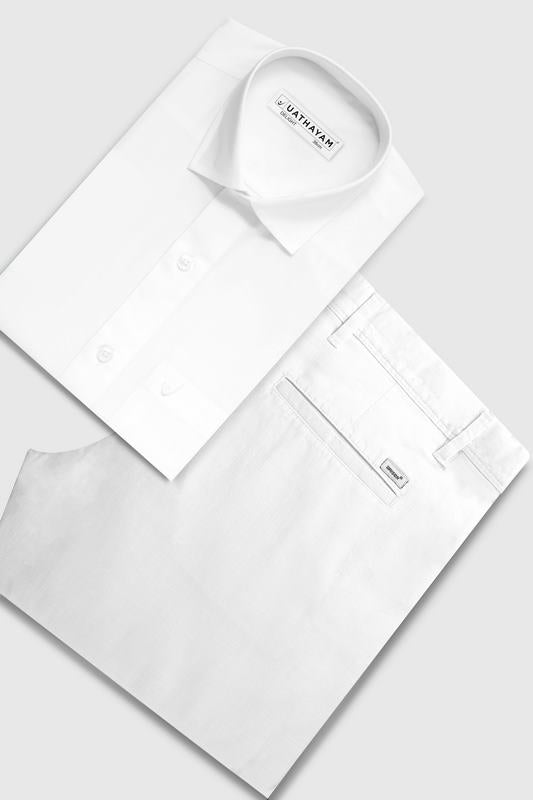 White shirts and Trouser combos for men